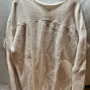 Liz Claiborne Cream Women's Sweater Chunky Cozy Large
